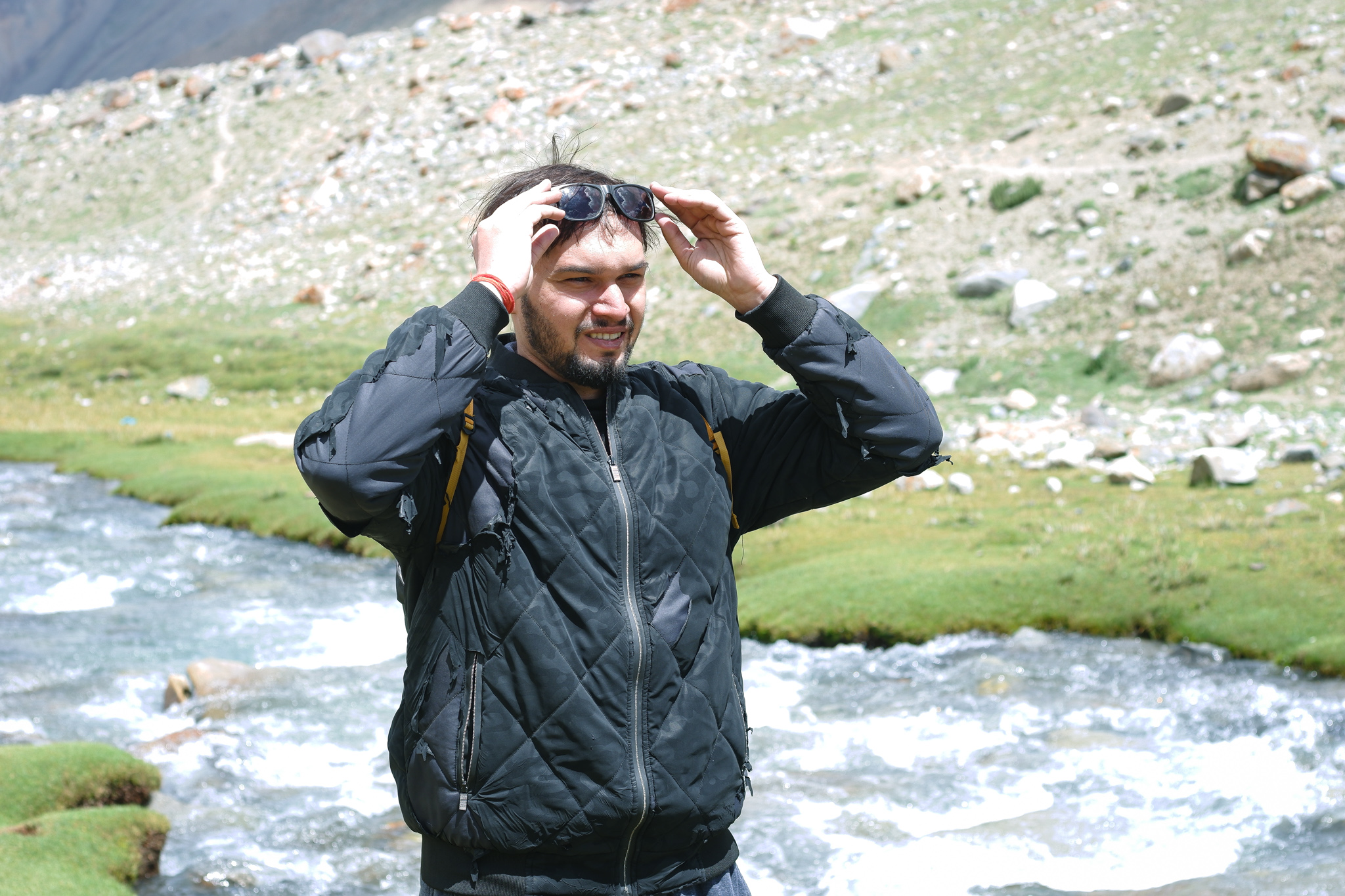 Vansh Tiwari took a halt at North Pullu before proceeding to Turtuk
